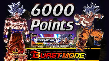 ULTRA INSTINCT! BURST MODE Easy 6000 Points! DBZ : Dokkan Battle (Global)