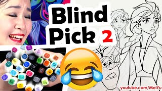 Blind Pick Coloring Disneys Frozen 2 | Mei Yu Art | Artist Coloring Childrens' Coloring Book