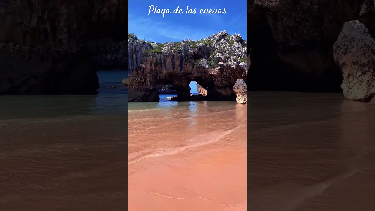 Playa de las cuevas 📍Llanes,#asturias #españa #viralvideo #viral #podcast #online