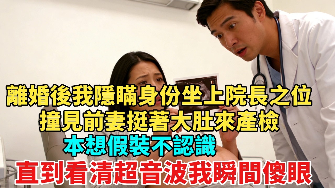 離婚後我隱瞞身份坐上院長之位，撞見前妻挺著大肚來產檢，本想假裝不認識，直到看清超音波我瞬間傻眼了#小説#故事頻道#愛情故事#现代#故事
