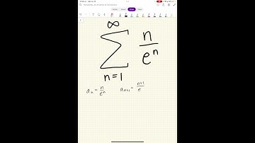 Determine if the sum from n=1 to infinity of n/e^n converges or diverges #maths #calculus #series