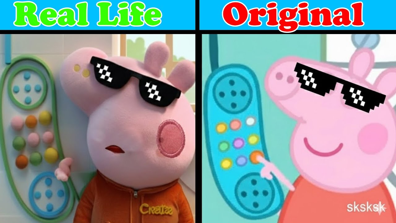 Peppa Pig Funny - Peppa Pig Original vs Plush Toys | Peppa Pig Animation