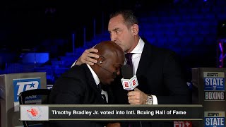 The ESPN Crew Surprises Tim Bradley With Hall of Fame Announcement