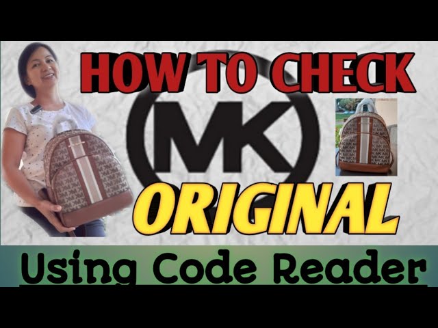 HOW TO CHECK ORIGINAL MICHAEL KORS BAG USING CODE READER || NWT MICHAEL KORS  SIGNATURE ABBEY MEDIUM - YouTube