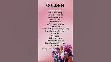 Thumbnail of K-pop Demon hunter - Golden (lyrics) #kpop #huntrix #kpopdemonhunters #golden #lyrics #shorts