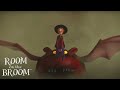 Danger a fiery dragon chases the witch   gruffaloworld room on the broom