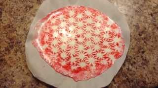 Project: Pinterest #2--Mint Candy Tray Merry Christmas! Today, we are trying out another project from Pinterest. This time, we will be making a tray out of peppermints. First,
