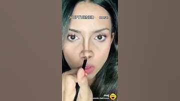 upturned nose #shorts #makeup
