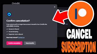 How To Cancel a Subscription On Patreon! - Tutorial