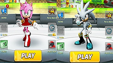 Silver vs Amy - Versus Run - Sonic Forces Sonic Dash Android/IOS Gameplay