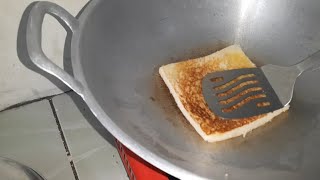 TUTORIAL MEMBUAT ROTI BAKAR DENGAN WAJAN (Mudah)