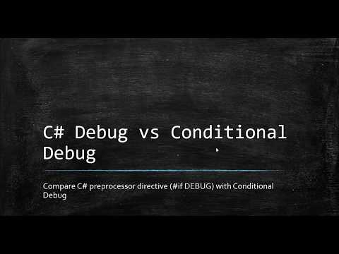 C# Debug vs Conditional Debug