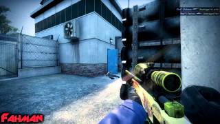 CS:GO How to hold A site on Cache. AWP ACE | Fahman [60fps]