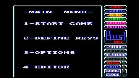 Bust Out Review for the Amstrad CPC by John Gage