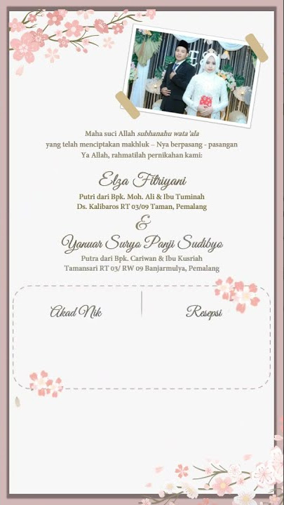 TEMA L | Undangan Digital Video 15 Detik | Undangan Digimo