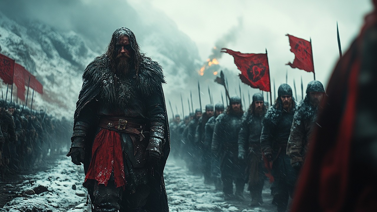 FROZEN TUNDRA – Viking March Through the White Hell | Cinematic Viking Music & Snow Storms ⚔️