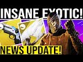 Destiny 2. OMG! INSANE NEW EXOTIC TRAILER! MASSIVE NEWS UPDATE!