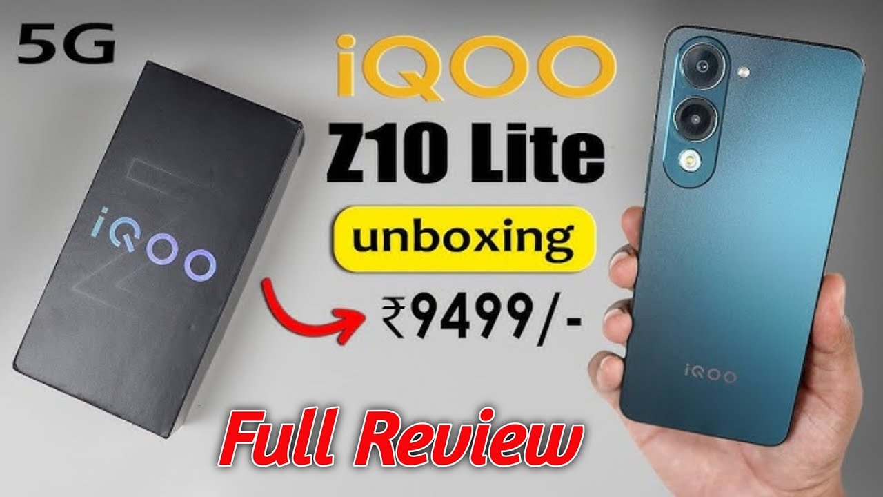 iQOO Z10 Lite Unboxing 🔥 Best Budget 5G Phone? Full Review & First Look