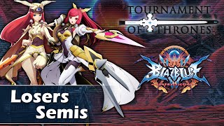 BlazBlue Central Fiction - Losers Semis - MiracleSpire (Lambda) vs Senpai~ (Azrael)