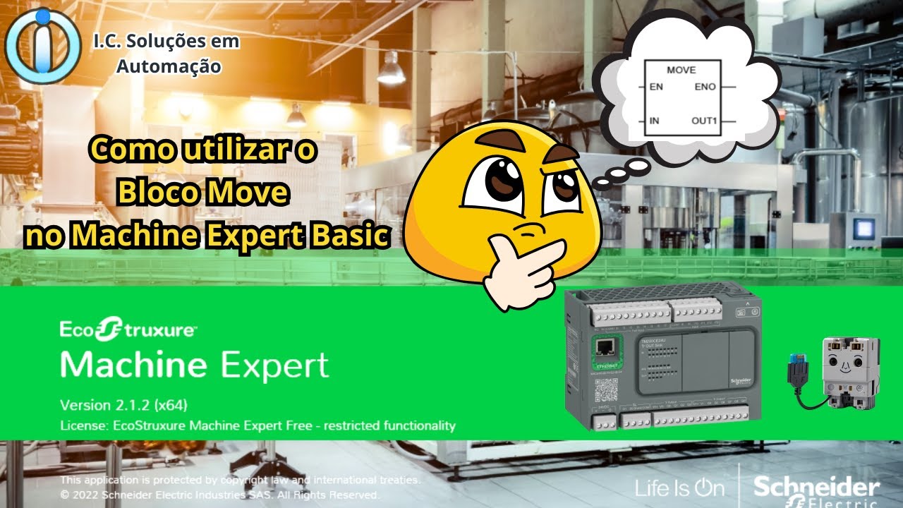 Como utilizar o Bloco Move no Machine Expert Basic