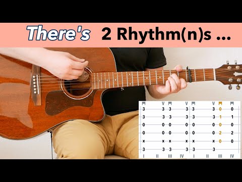 Bon Iver - There's A Rhythmn / Rhythm acoustic guitar tutorial, cover with full band
