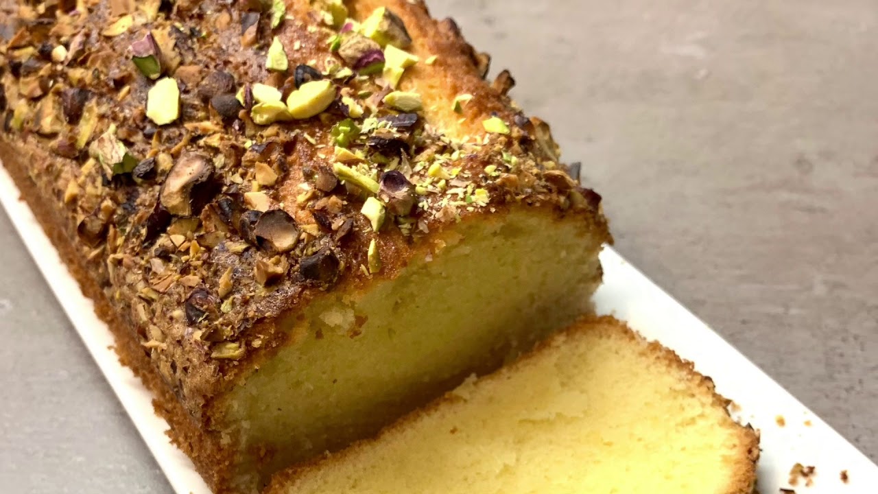 Saffron pound cake/tea cake/soft sponge cake/foodbyremma/easy cake recipe for tea time/pound cake