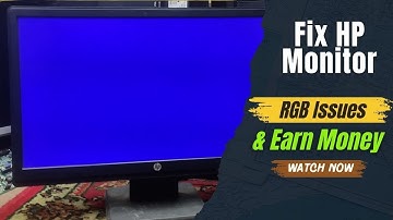 Fix HP Monitor RGB Issues & Earn Money Fast | DIY Repair Guide 2024 || Created by Afjal Hossain