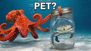 Teaching My Octopus To Open Up a Jar for Food!