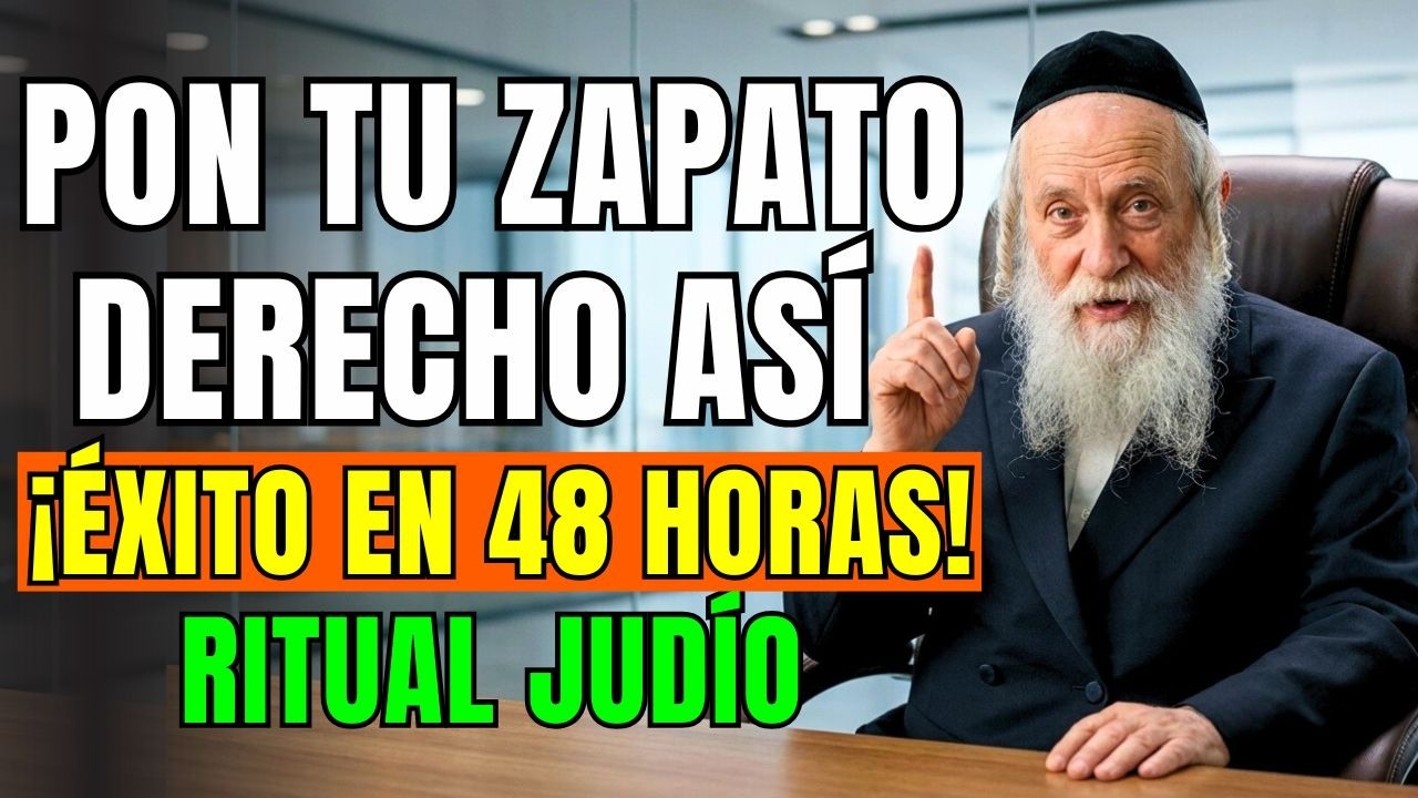 RABINO MILLONARIO: Pon Tu ZAPATO DERECHO Así Al Despertar — El Éxito Llega En 48 Horas! | Cábala