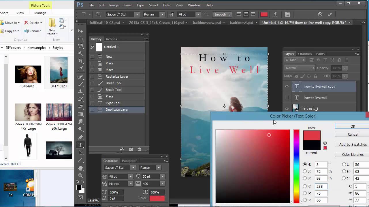 Fellow bottom Chaise longue How to make a simple book cover in Photoshop - YouTube