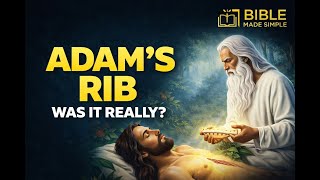 Genesis 2:21 -  Adam's Rib..Was it REALLY a rib? Genesis 2 21