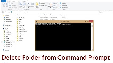 How to Delete Folder from Command Prompt, CMD in Windows 10, 8.1, 7 || Smart Enough