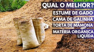 PRA QUE SERVE CADA MATÉRIA ORGÂNICA