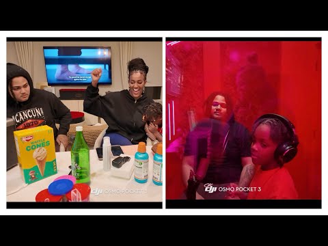 We in the studio - Kaiser‘s first song ￼- baking cake- my Daughter’s big birthday surprise ￼🤫🎂