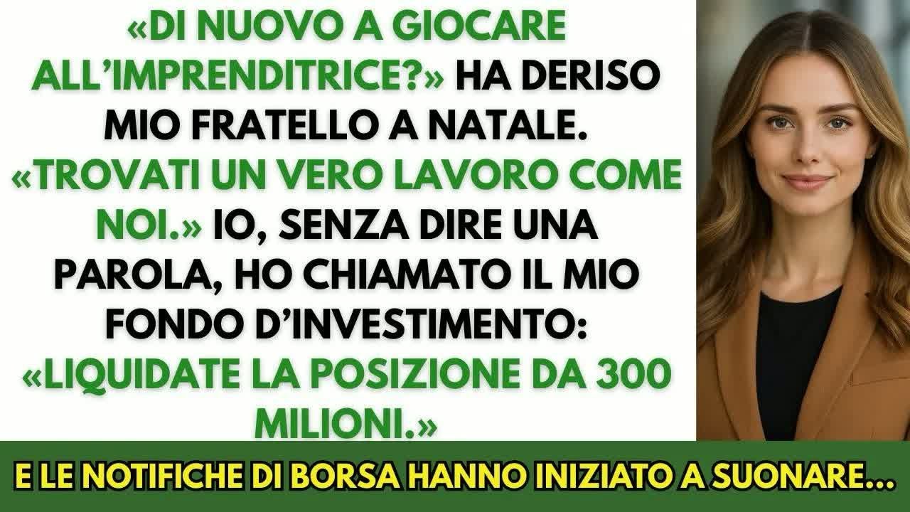 Mio fratello mi ha detto： “Trovati un vero lavoro” — Ero il socio di maggioranza da 2 anni
