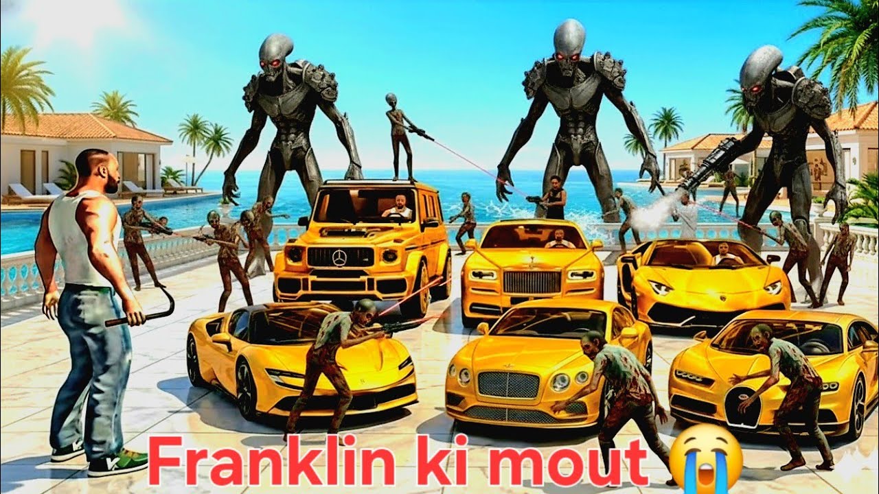 Franklin Ki Maut 😭 Alien Attack in Indian Bike Driving 3D  Gameplay