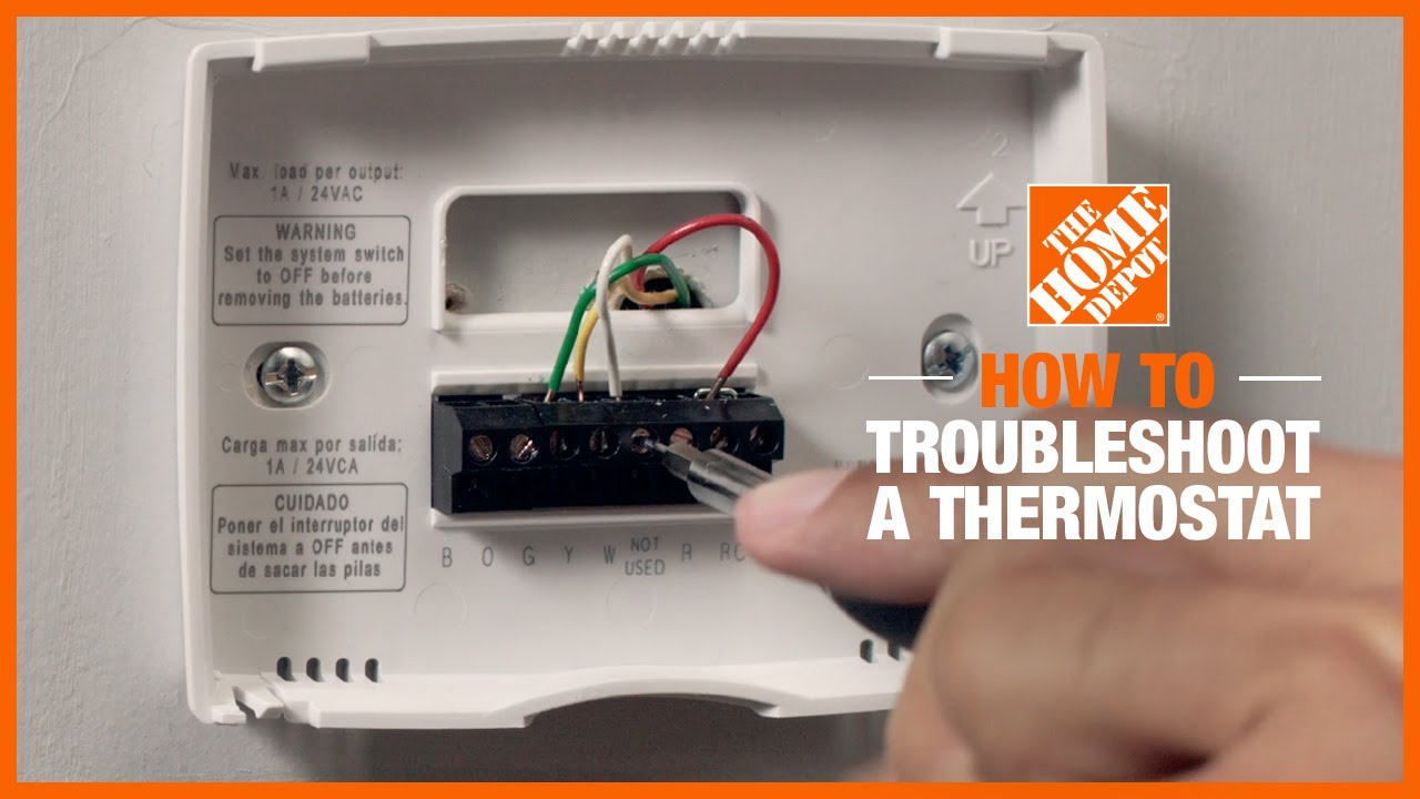 how-to-troubleshoot-a-thermostat-the-home-depot-youtube