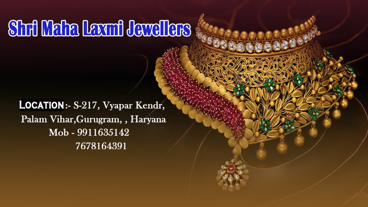Shri Mahalaxmi Jewellers Palam Vihar Vyapar Kendra Best Jewellery shop In Palam Vihar