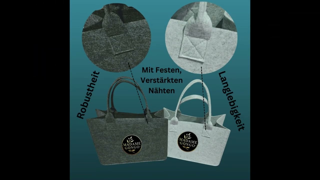 „Jetzt neu auf Amazon: Hochwertige Filztaschen von Madame Gongo“
