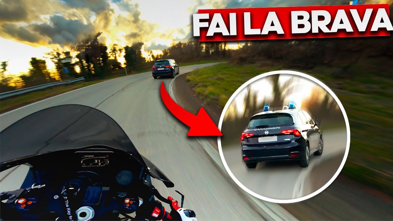 CARABINIERI SCORTANO LA MIA R1 da 200CV+ 😰 ti prego, non sfiammare😱 -  [UN GIRETTO CHILL #1]