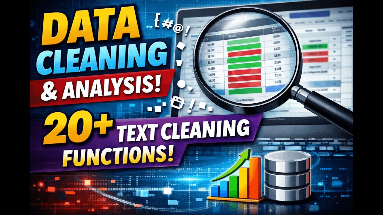 Data Cleaning & Analysis Tutorial | 20+ Text Cleaning Functions ...