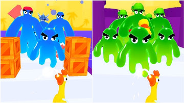 Blob Shooter Hit Master Gameplay, Android Games Walkthrough ios Simulato‪r Trailer