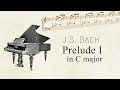 BACH - Prelude in C major | Piano version with pedal, piano sheet music, easy piano tutorial