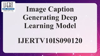 Image Caption Generating Deep Learning Model