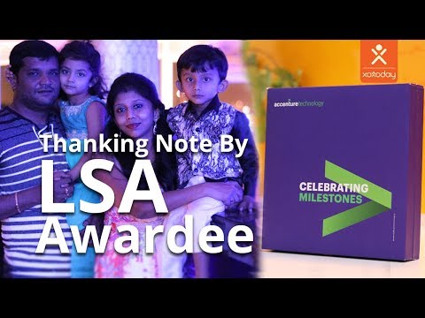 Xoxoday LSA | Awardee Employee Thanks Accenture