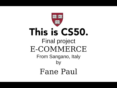 CS50x E-Commerce Final Project
