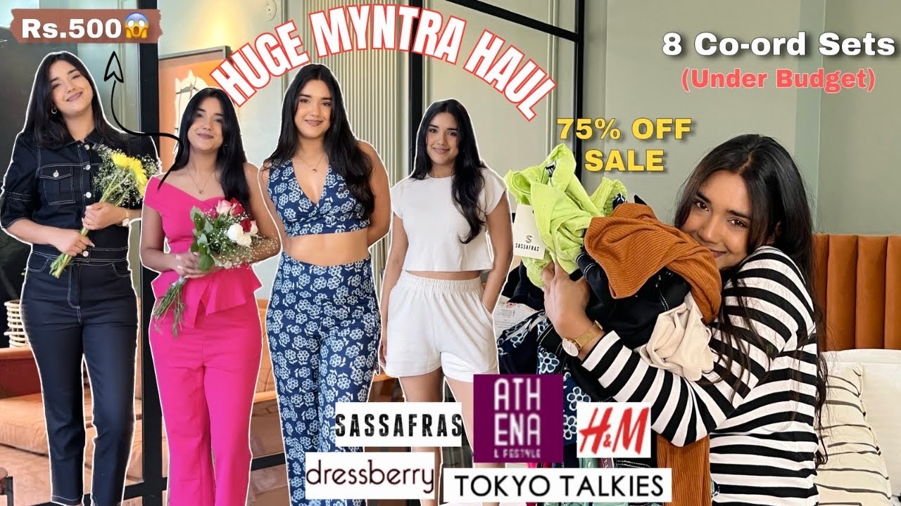 10 Best COORD Sets From Myntra Start From Rs.494/ Try on Haul