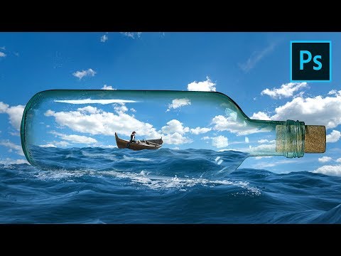 Photoshop Surreal Tutorial - Scenery in the Bottle Photo Manipulation Photoshop Surreal Tutorial - Scenery in the Bottle Photo Manipulation