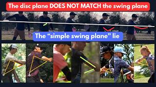The disc plane DOES NOT MATCH the swing plane #discgolf