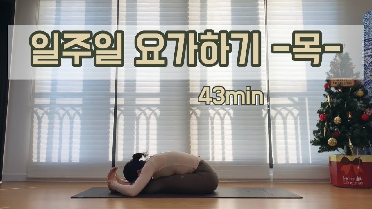 [서리요가#162] 어지러운 마음을 차분하고 고요하게 43분 요가 / 하타요가